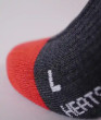 Lenz Heat Sock 5.1 Toe Cap Regular Fit - šedá/červená