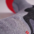 Lenz Heat Sock 5.1 Toe Cap Slim Fit - šedá/červená
