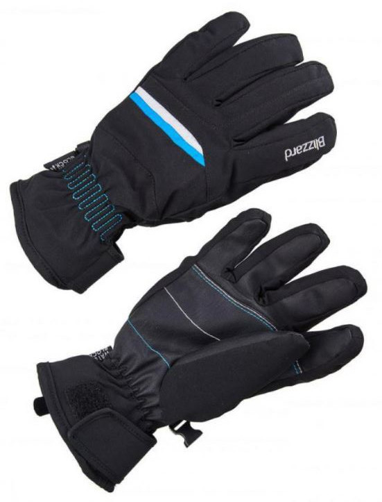 Blizzard Viva Plose Ski Gloves - černá/bílá/modrá