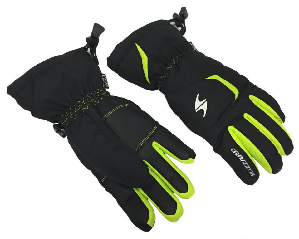 Blizzard Reflex Junior Ski Gloves - černá/zelená