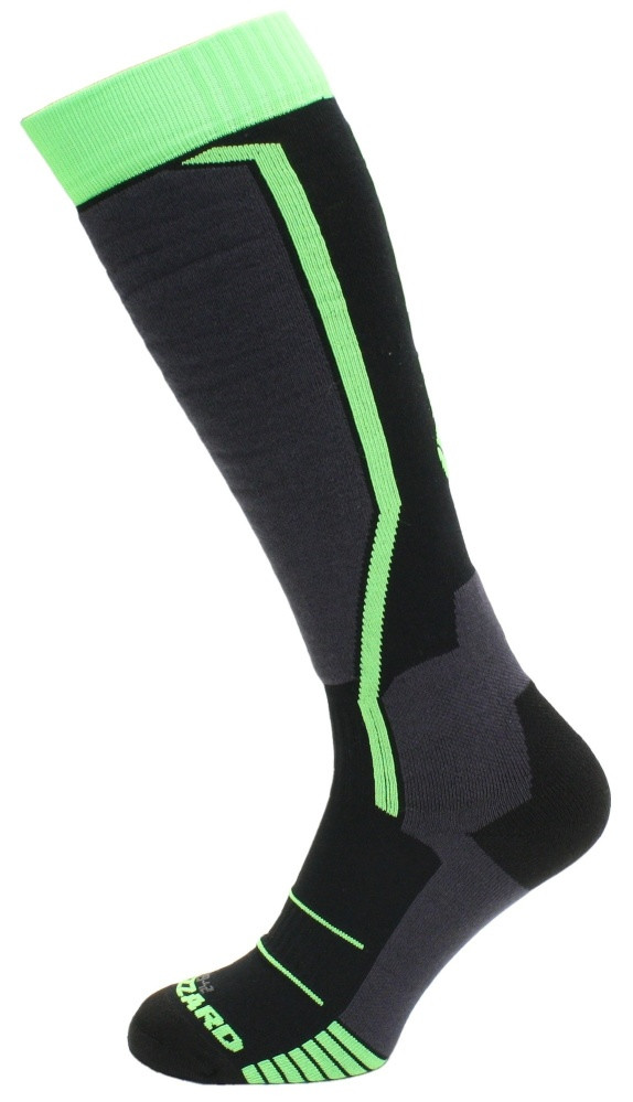 Blizzard Allround Ski Socks - black/anthracite/green