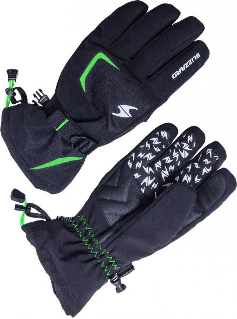 Blizzard Reflex Ski Gloves - černá/zelená