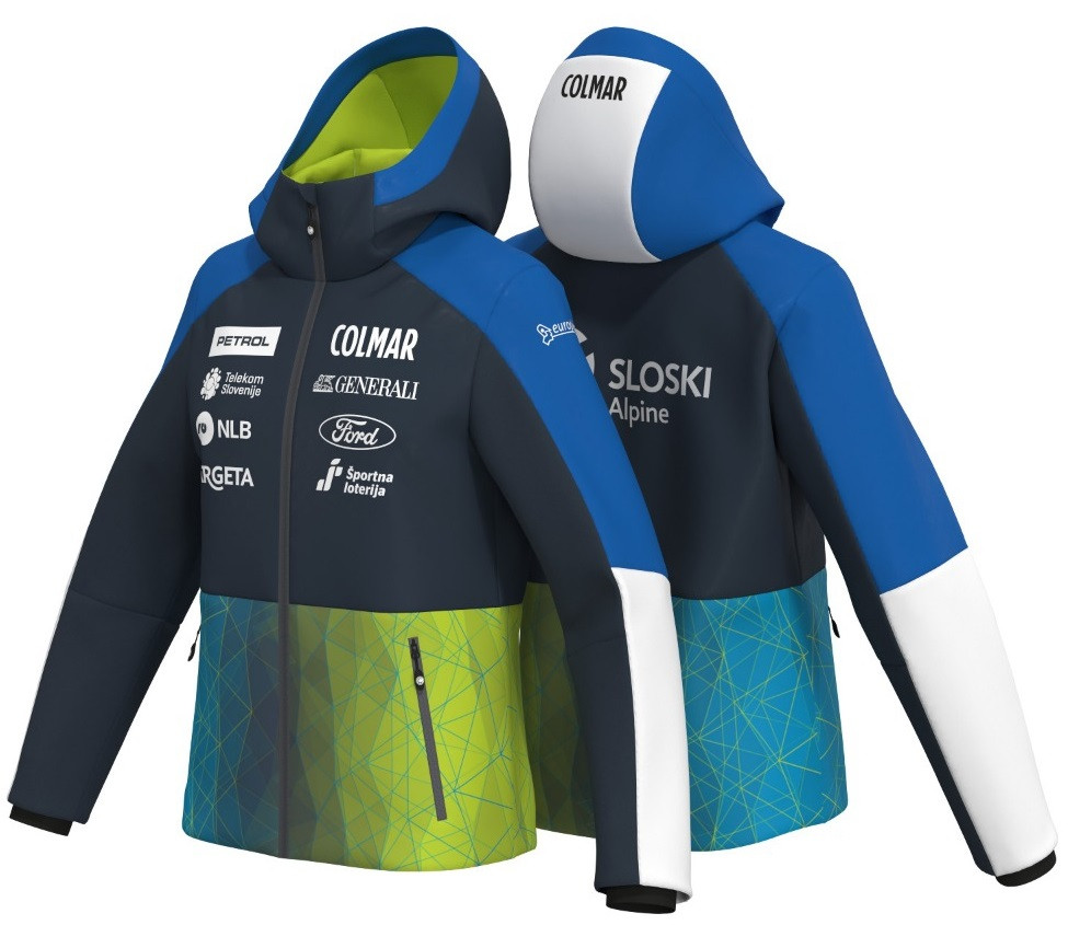 Colmar Ladies Ski Jacket Replica 2593 - blackboard-mirage blue-wasabi