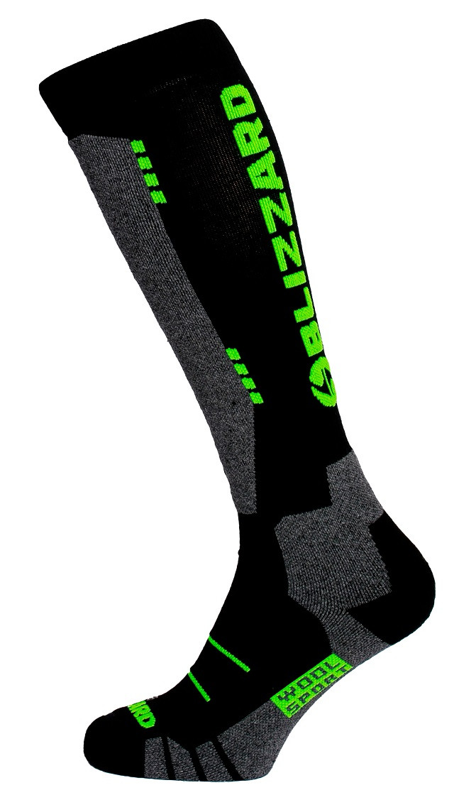 Blizzard Wool Sport ski socks - černá/zelená