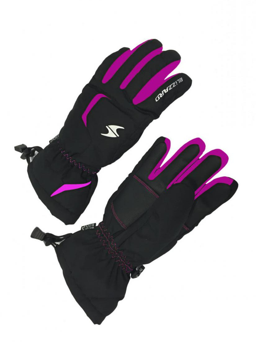 Blizzard Reflex Junior Ski Gloves - černá/růžová