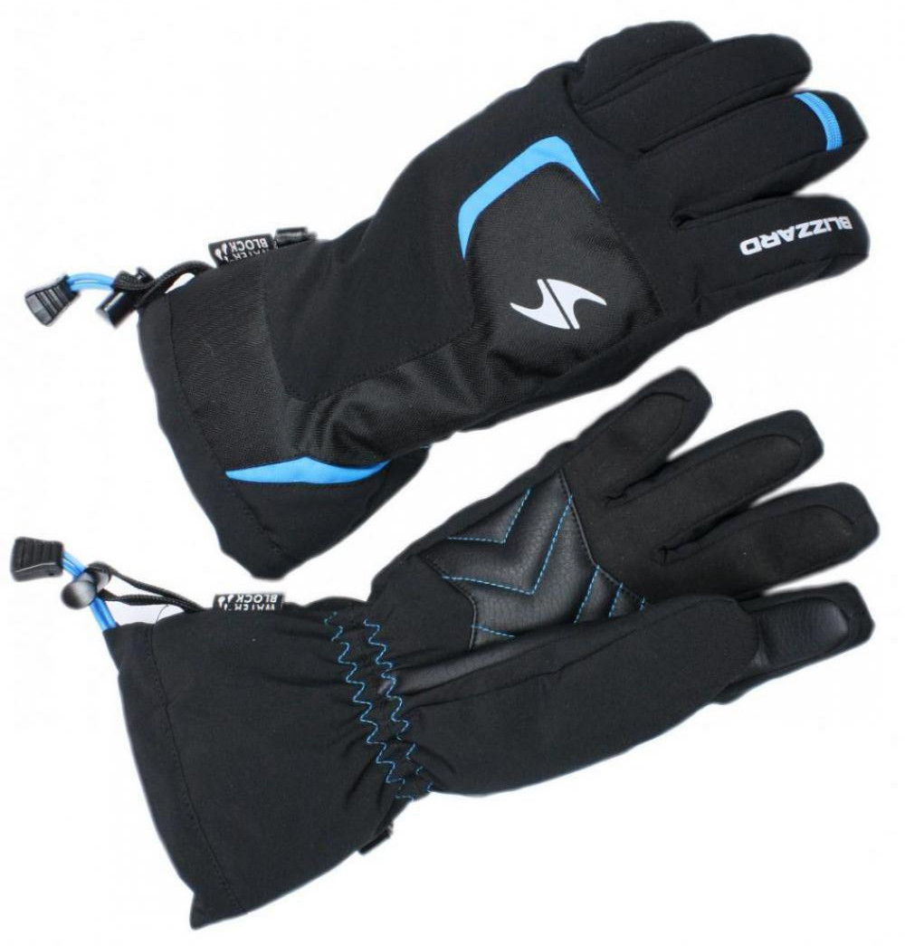 Blizzard Reflex Junior Ski Gloves - černá/modrá