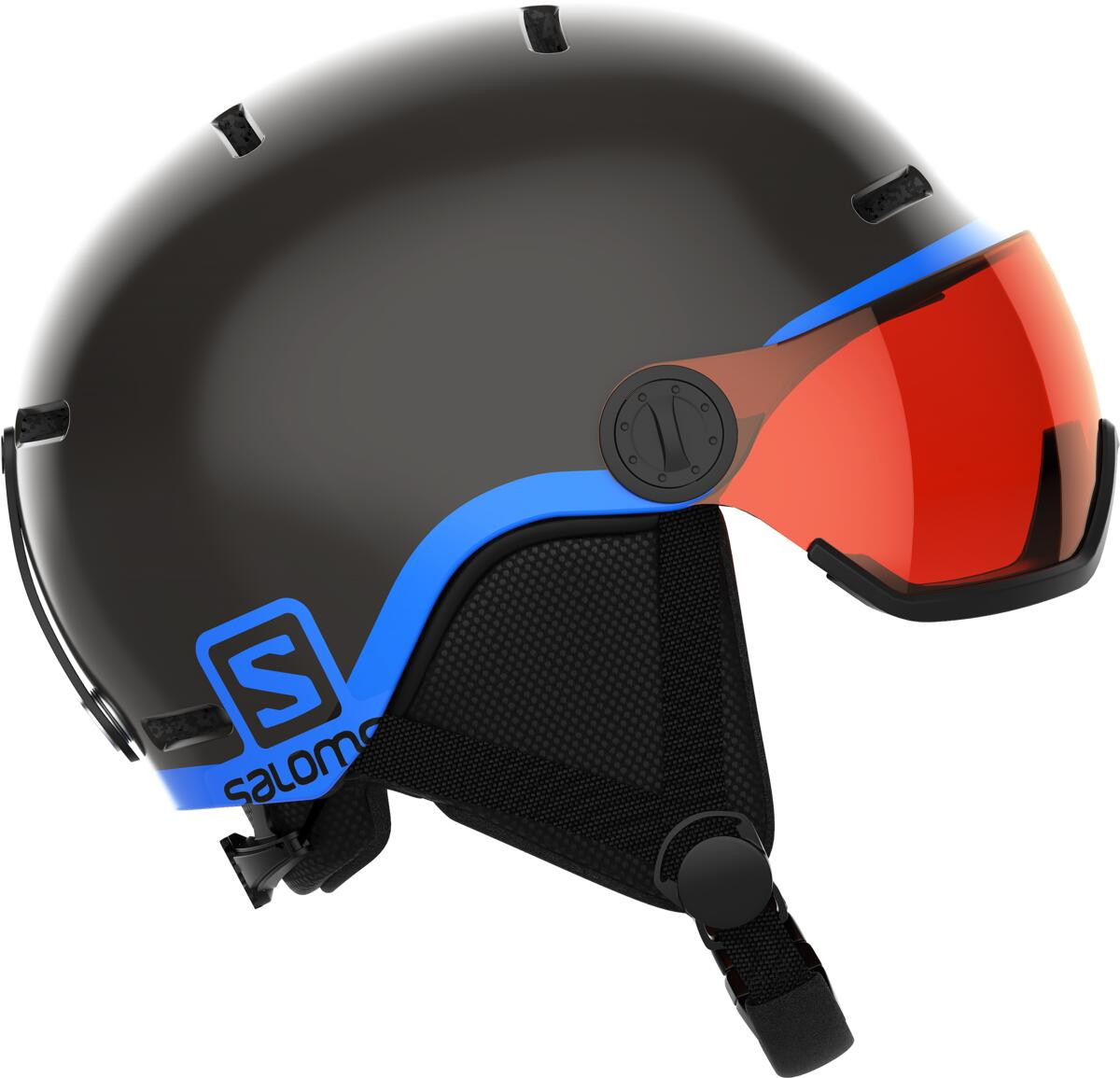 juniorsrká lyžařská helma Salomon Grom Visor