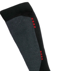Wool Performance ski socks - černá/vínová
